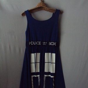 Her Universe Police Call Box Halloween dress M